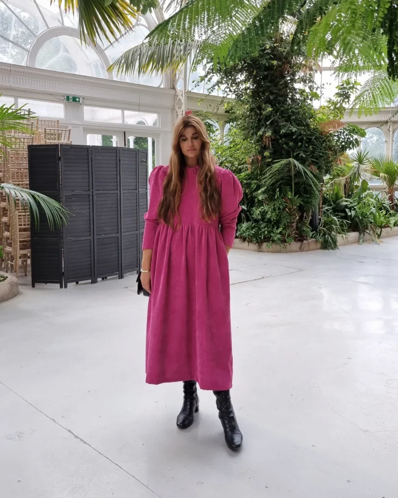 New Pink Cord Rosa Dress Johanna Sands